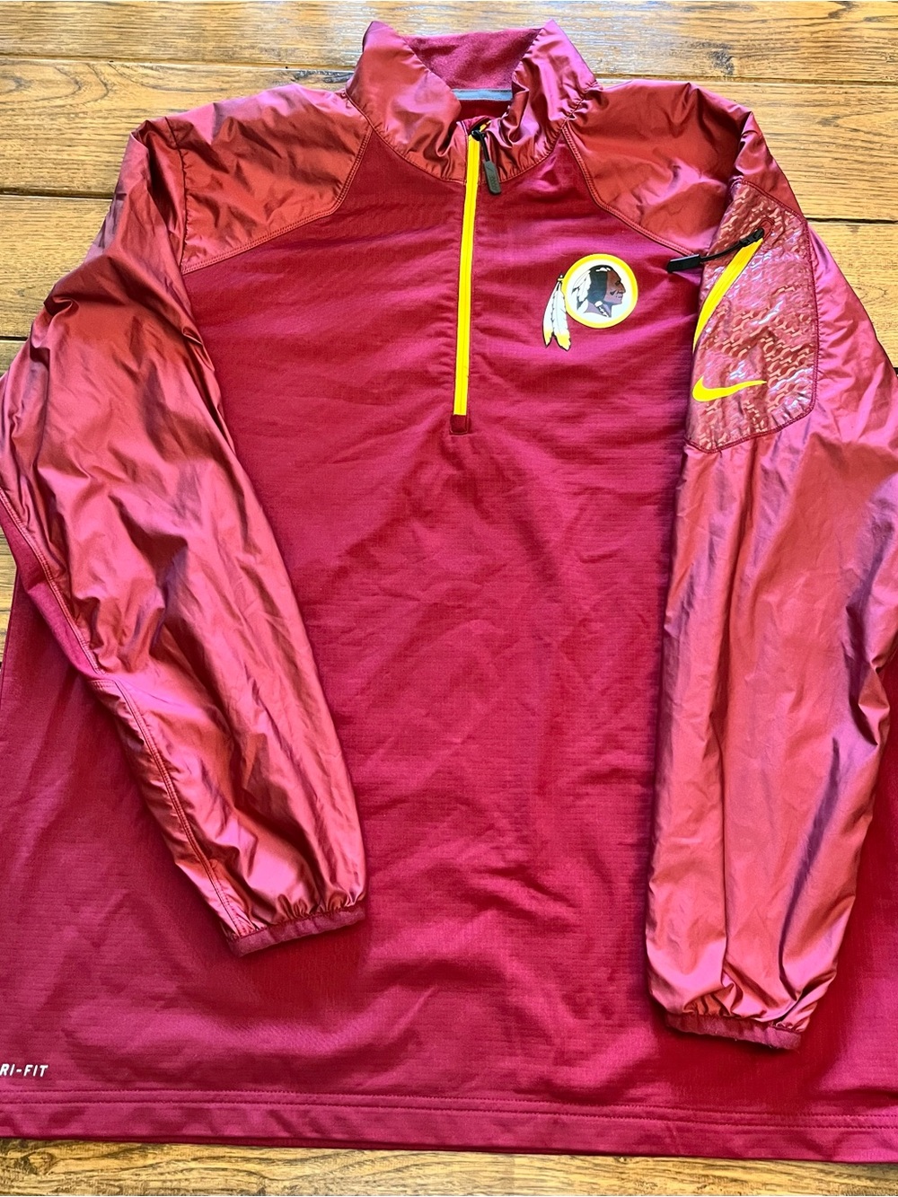 Nike Washington Redskins Half-Zip Pullover with Dri-FIT Technology